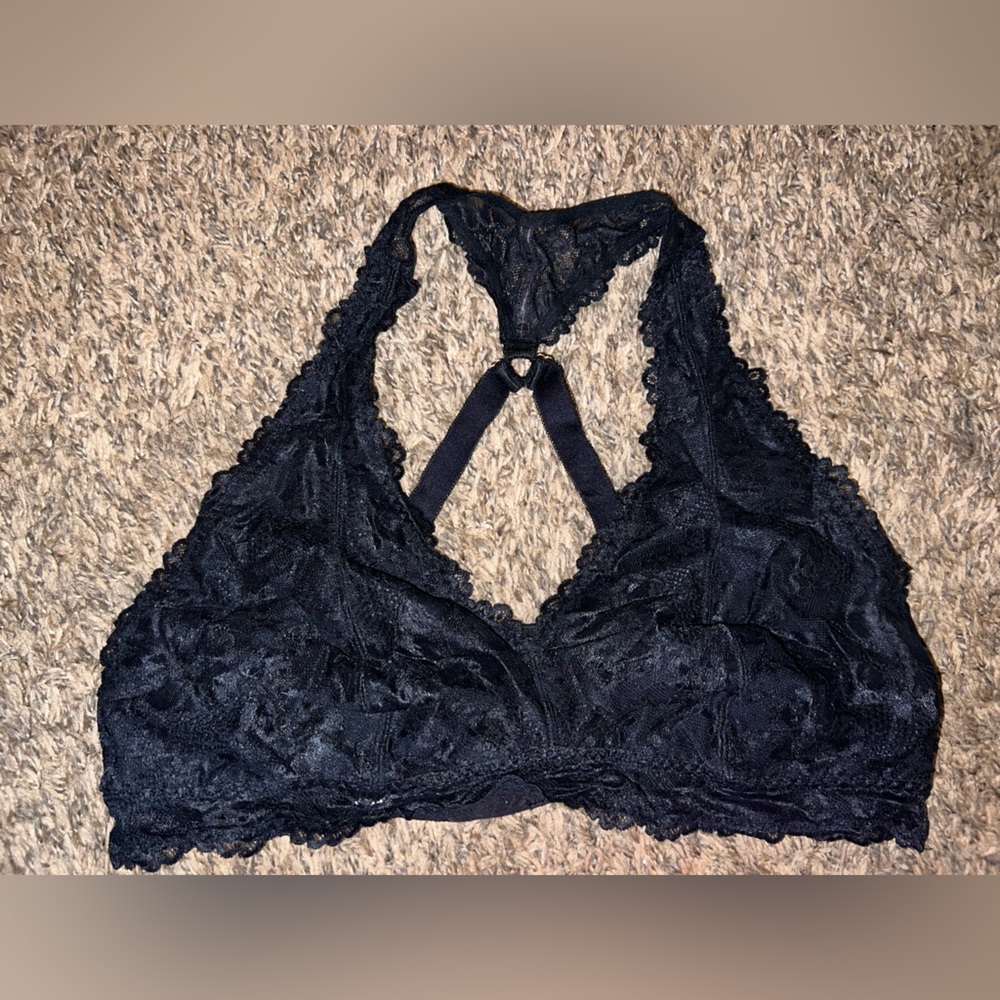 Fenty Savage X Lace Bralette 1X Black Strappy Back No Padding